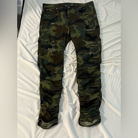 R13 camouflage ripped jeans - Picture 3 of 7